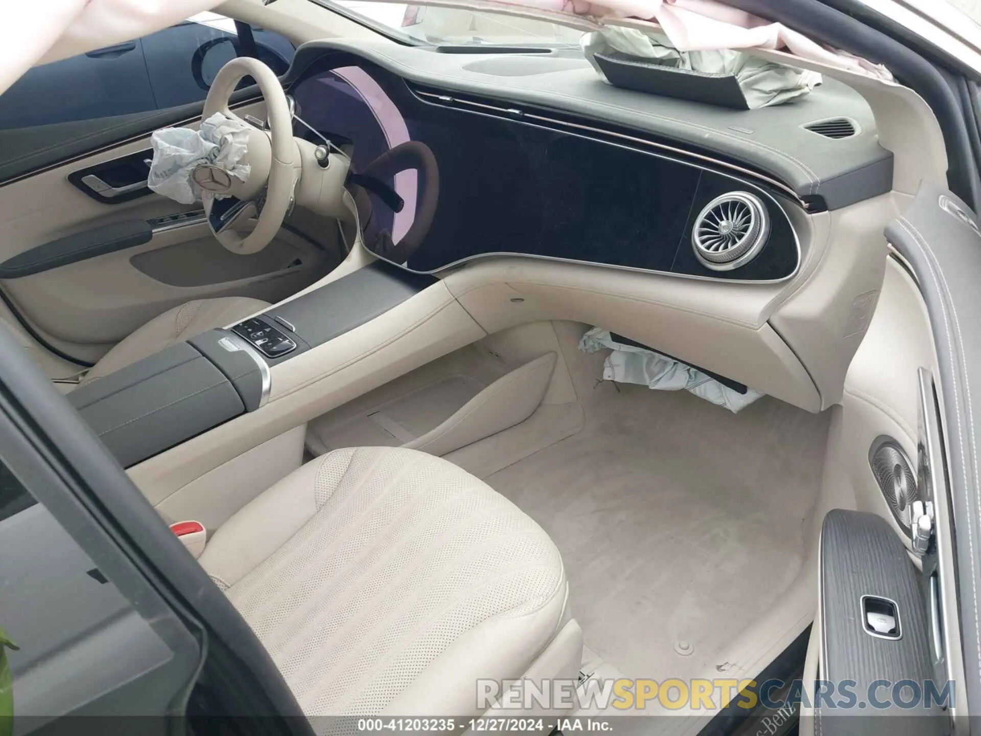 5 fotografías del automóvil dañado W1KCG2EB5RA046256 MERCEDES-BENZ EQS 450 2024