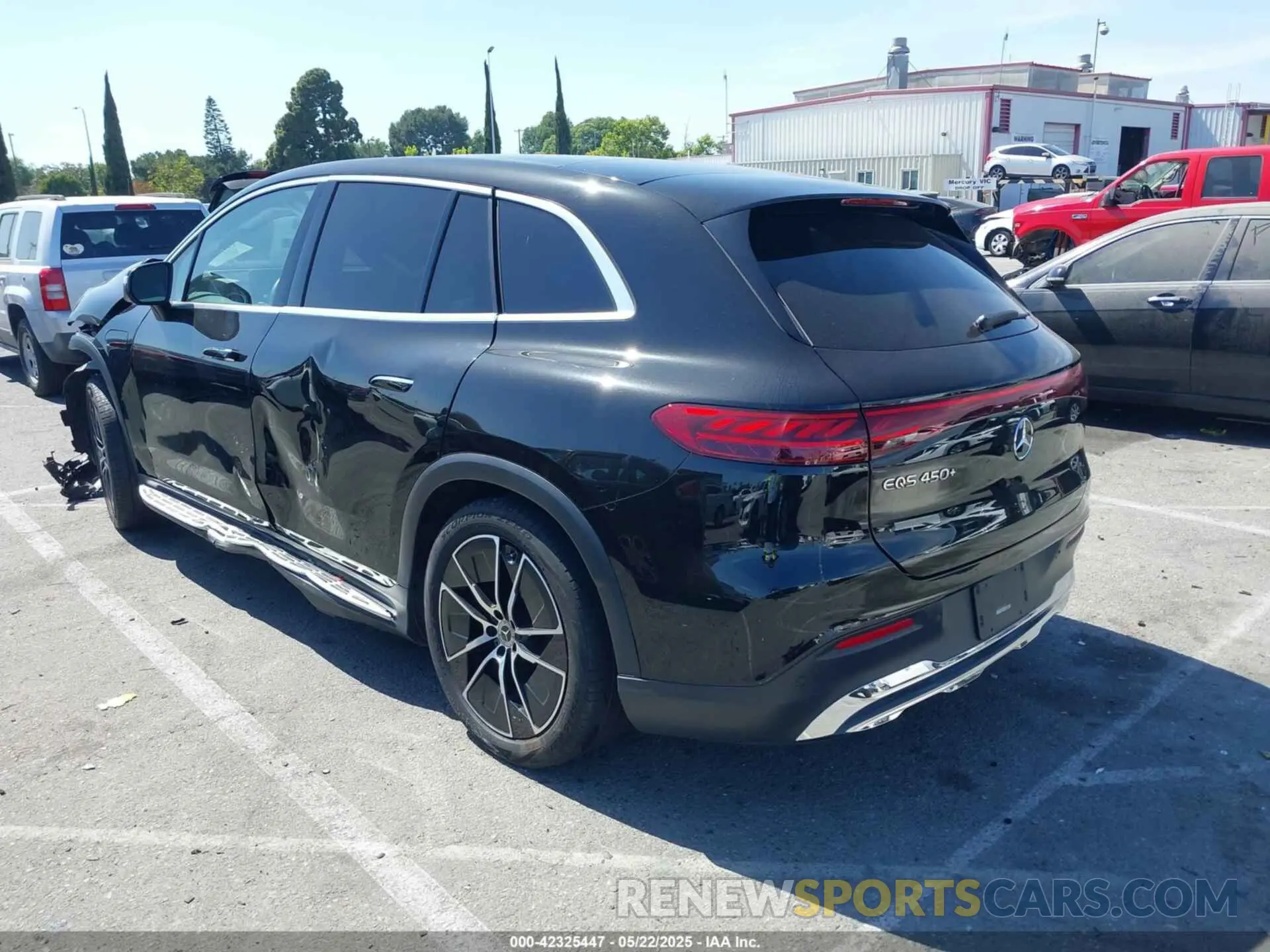 3 fotografías del automóvil dañado 4JGDM2DB1PA021193 MERCEDES-BENZ EQS 450+ SUV 2023