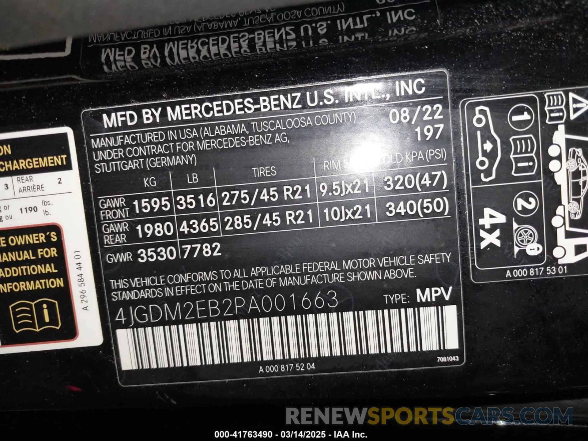 9 fotografías del automóvil dañado 4JGDM2EB2PA001663 MERCEDES-BENZ EQS 450 SUV 2023