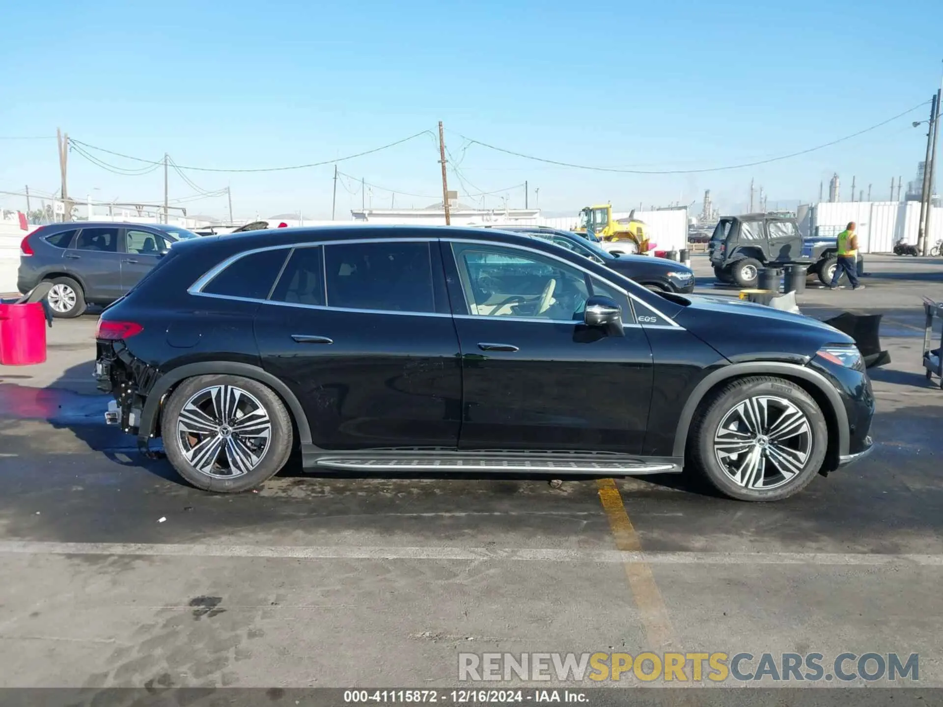14 fotografías del automóvil dañado 4JGDM2DB2RA031668 MERCEDES-BENZ EQS 450 SUV 2024