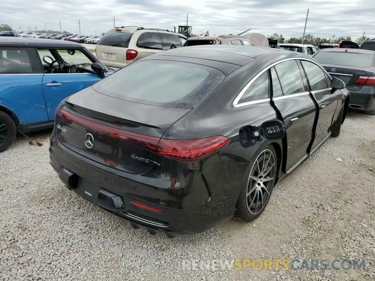 4 fotografías del automóvil dañado W1KCG4EB6NA005186 MERCEDES-BENZ EQS 580 4M 2022