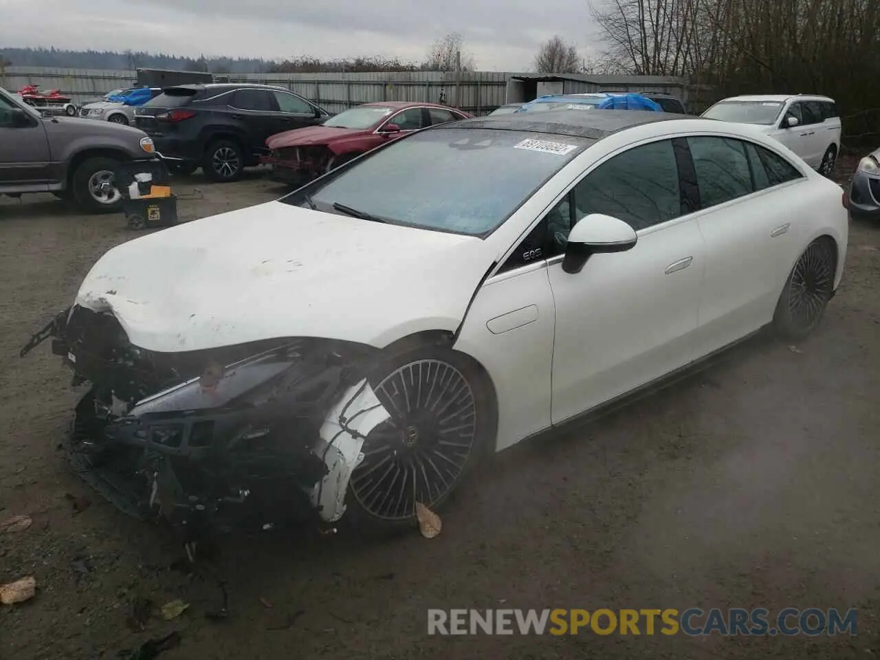 1 fotografías del automóvil dañado W1KCG4EBXNA020550 MERCEDES-BENZ EQS 580 4M 2022