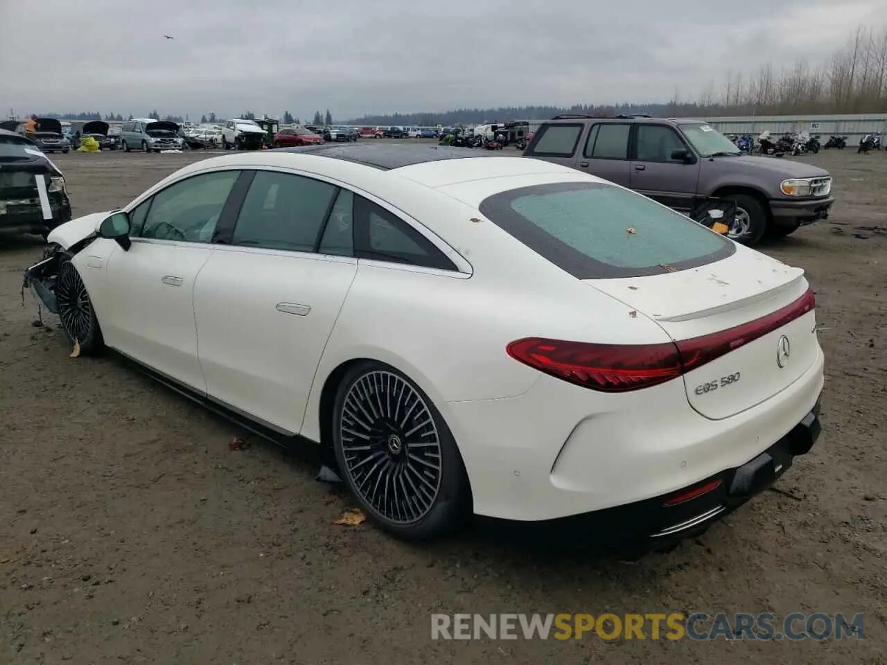 2 fotografías del automóvil dañado W1KCG4EBXNA020550 MERCEDES-BENZ EQS 580 4M 2022