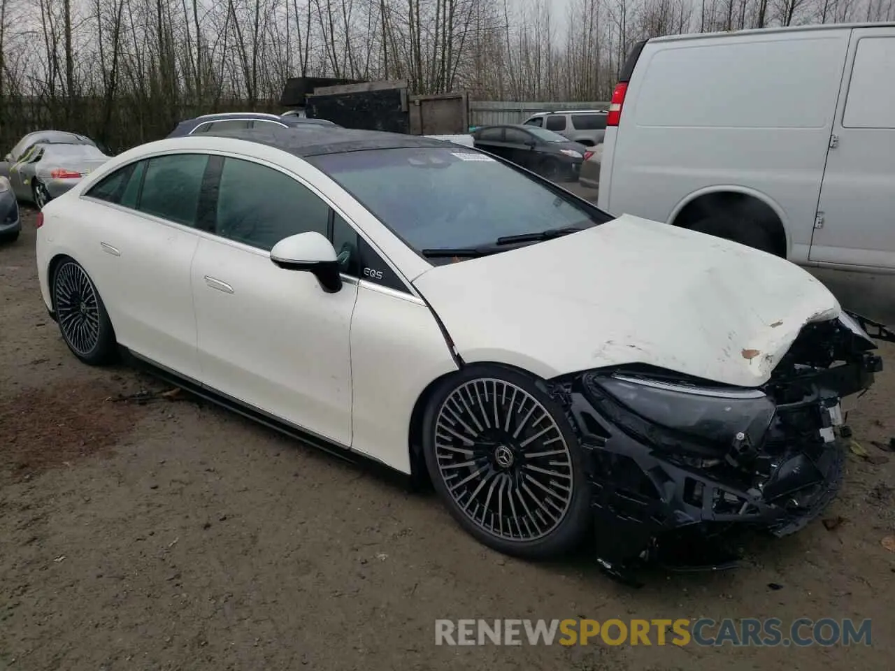 4 fotografías del automóvil dañado W1KCG4EBXNA020550 MERCEDES-BENZ EQS 580 4M 2022
