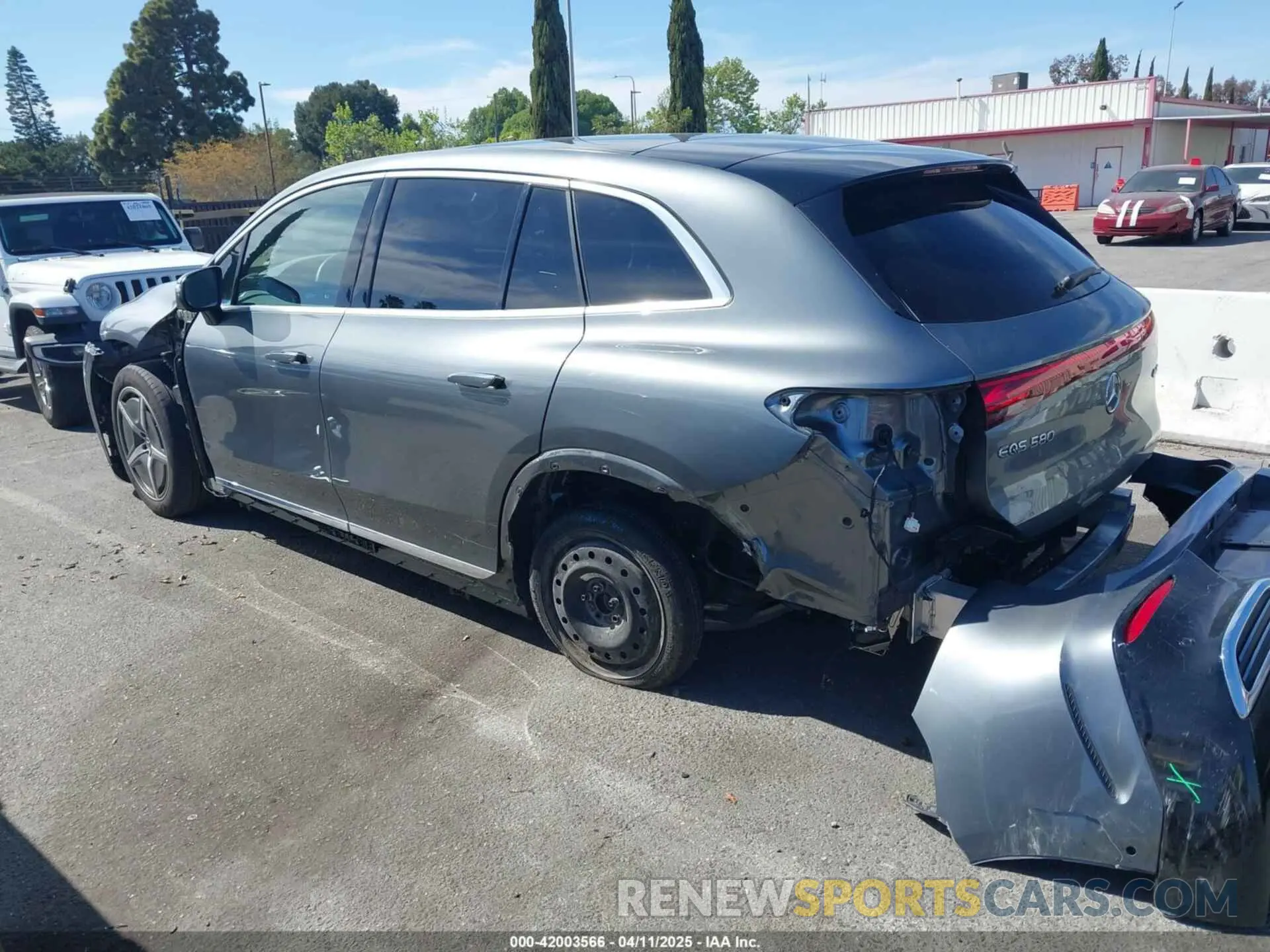 6 fotografías del automóvil dañado 4JGDM4EB7PA012010 MERCEDES-BENZ EQS 580 SUV 2023