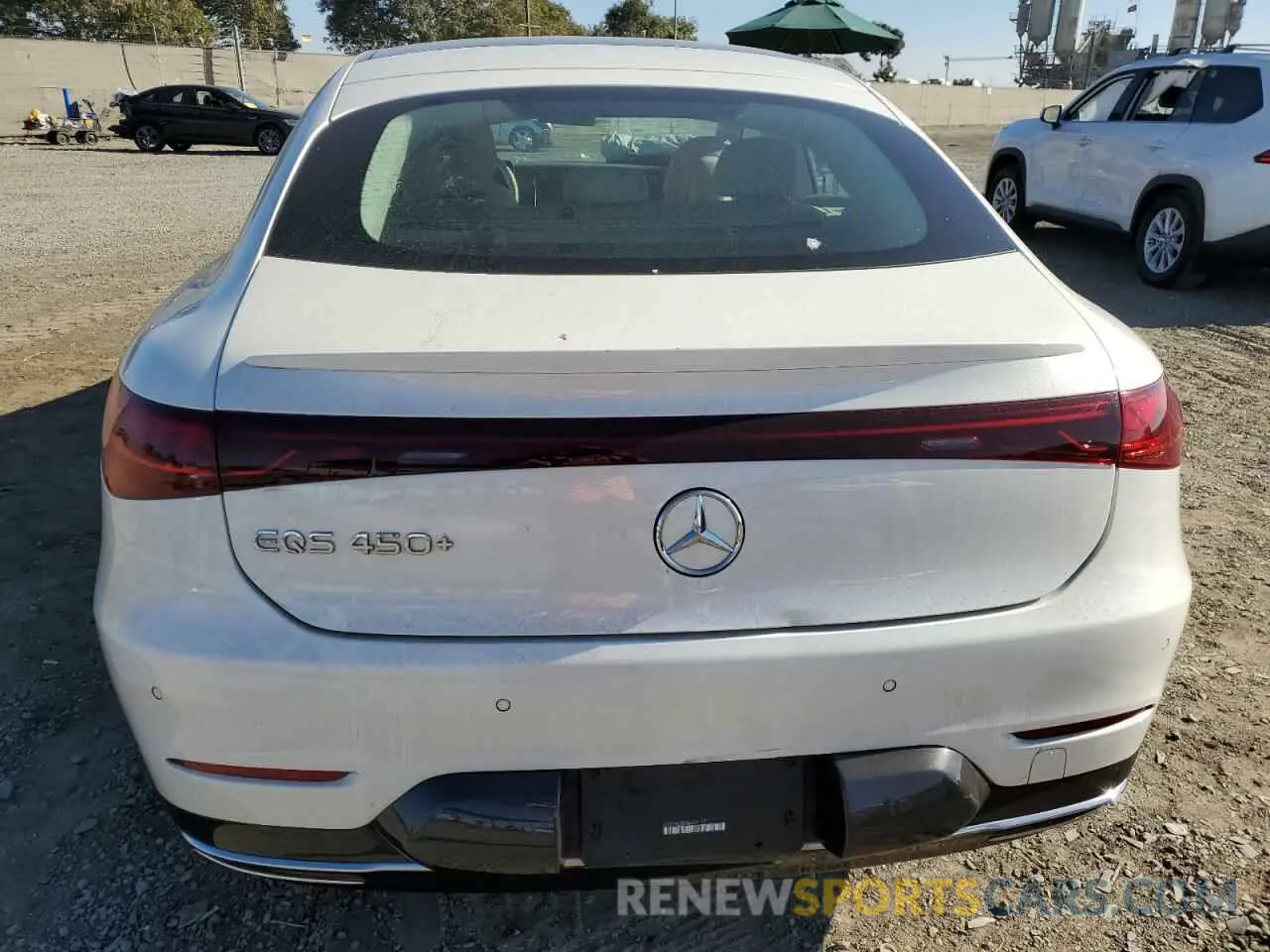 6 fotografías del automóvil dañado W1KCG2DB0NA001110 MERCEDES-BENZ EQS SEDAN 2022