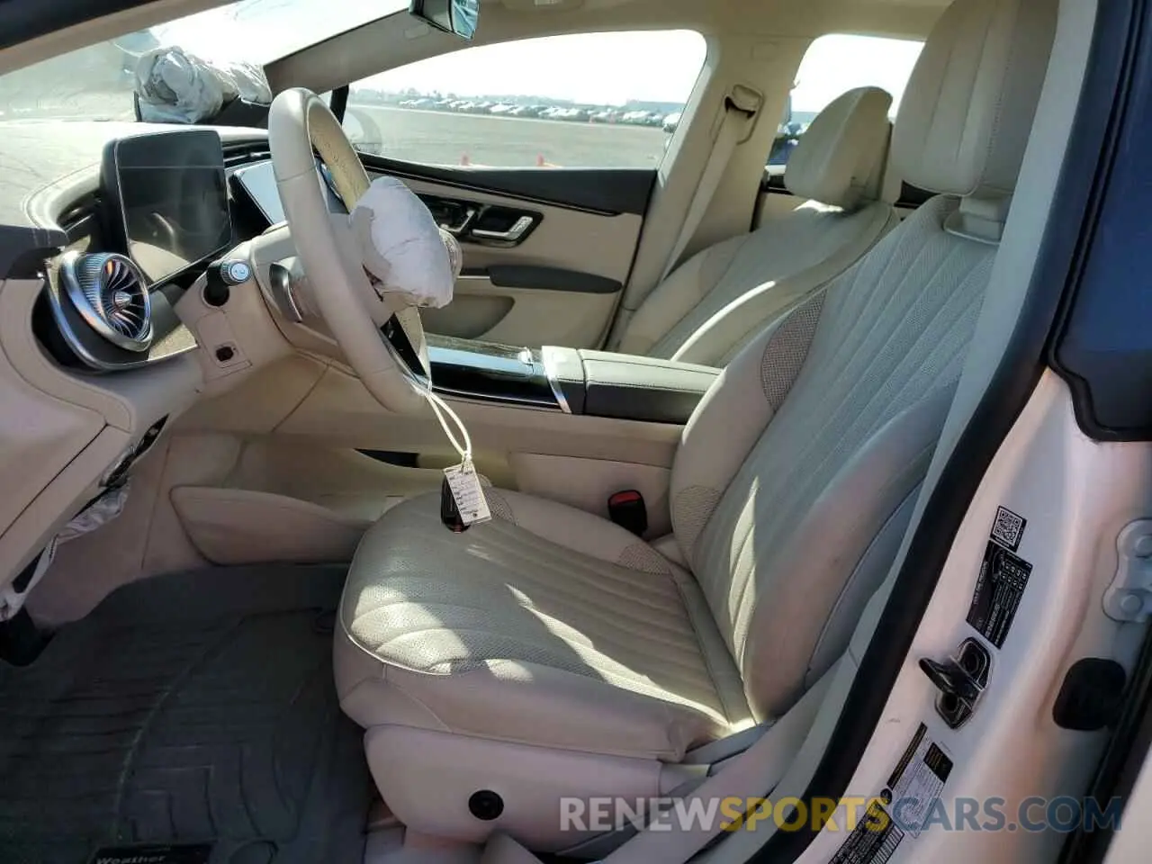 7 fotografías del automóvil dañado W1KCG2DB0NA001110 MERCEDES-BENZ EQS SEDAN 2022
