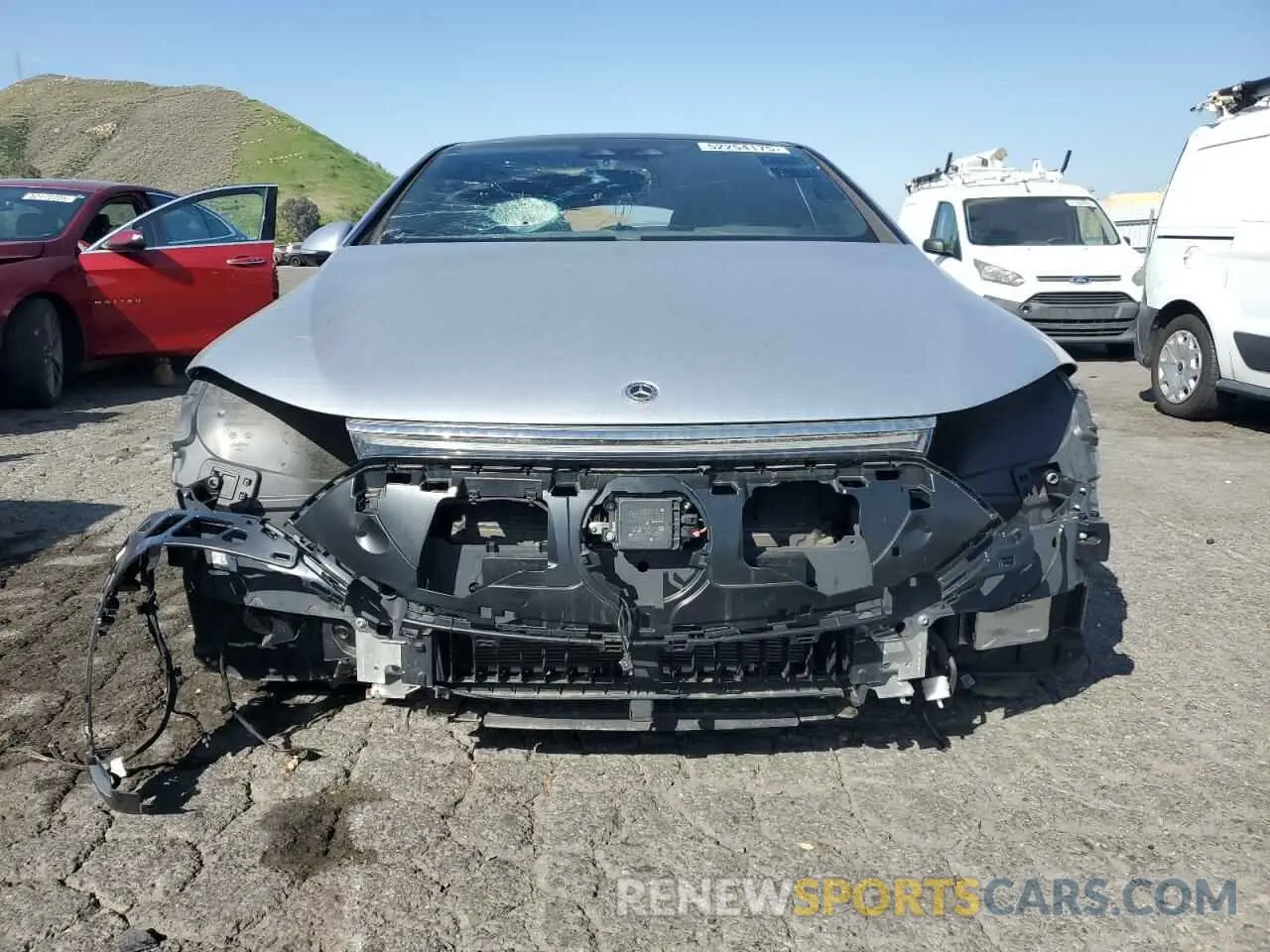 5 fotografías del automóvil dañado W1KCG2DB3NA009069 MERCEDES-BENZ EQS SEDAN 2022