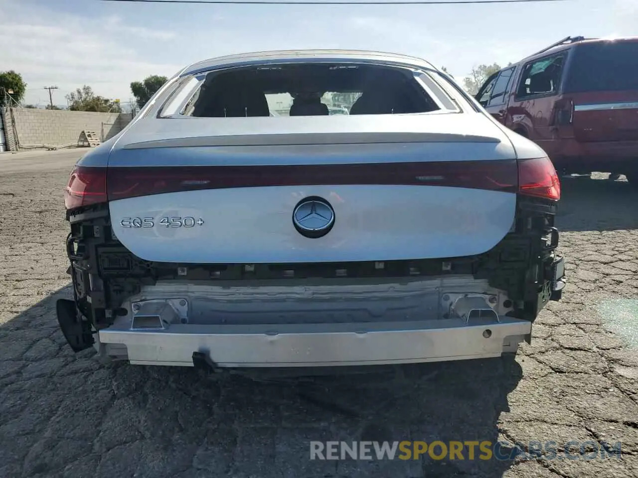 6 fotografías del automóvil dañado W1KCG2DB3NA009069 MERCEDES-BENZ EQS SEDAN 2022