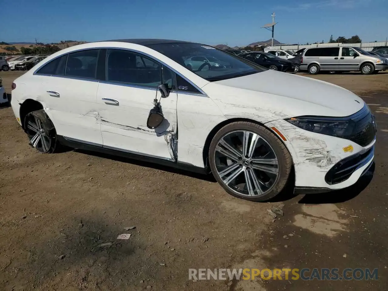 4 fotografías del automóvil dañado W1KCG2DB4NA004270 MERCEDES-BENZ EQS SEDAN 2022