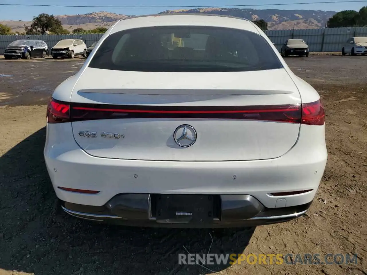 6 fotografías del automóvil dañado W1KCG2DB4NA004270 MERCEDES-BENZ EQS SEDAN 2022