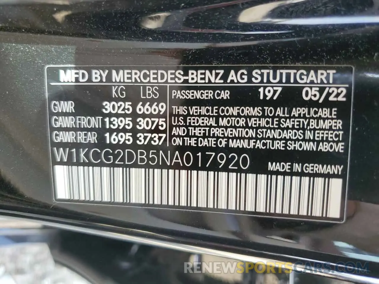 13 fotografías del automóvil dañado W1KCG2DB5NA017920 MERCEDES-BENZ EQS SEDAN 2022