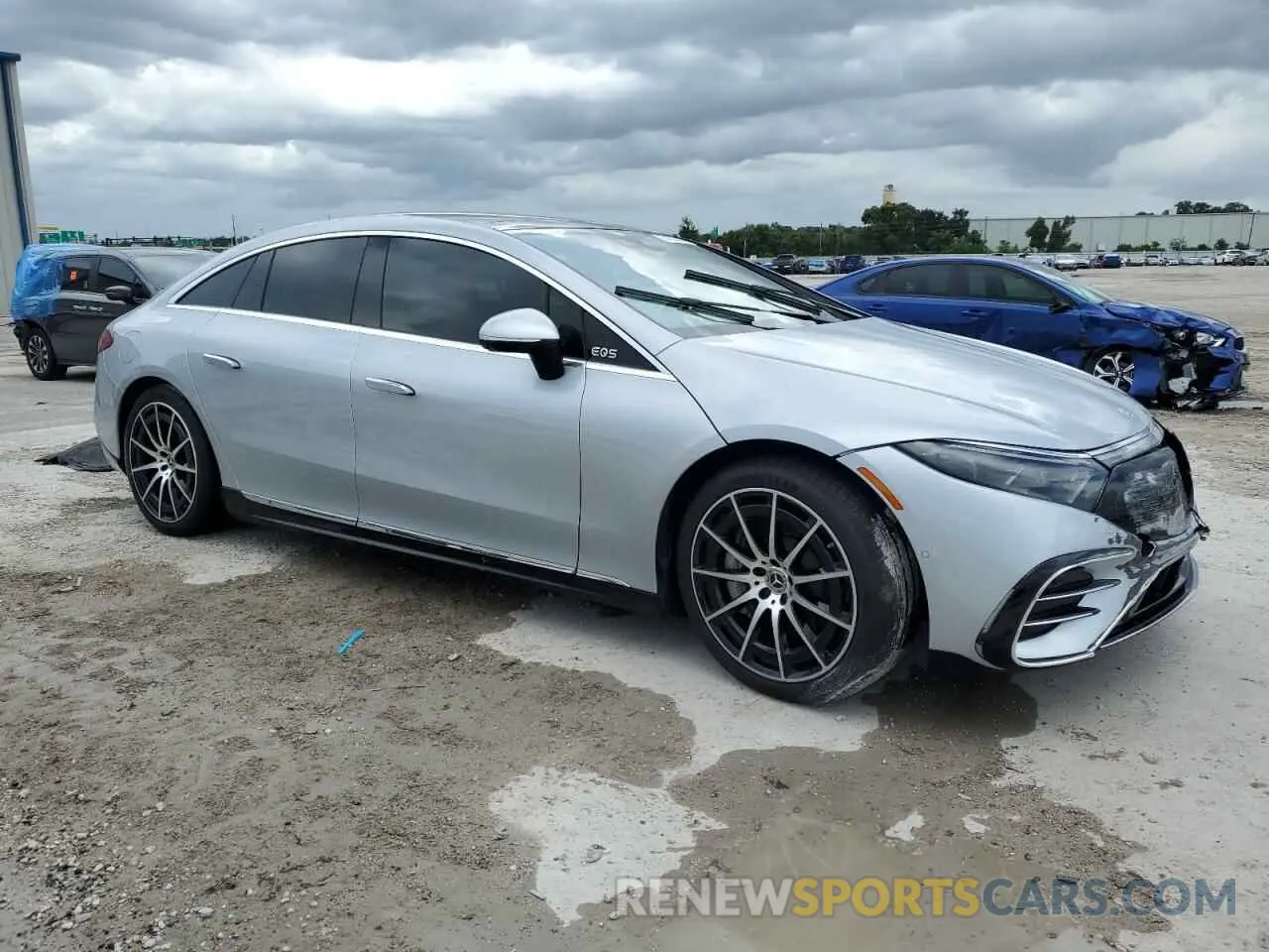 4 fotografías del automóvil dañado W1KCG2DB7NA005218 MERCEDES-BENZ EQS SEDAN 2022