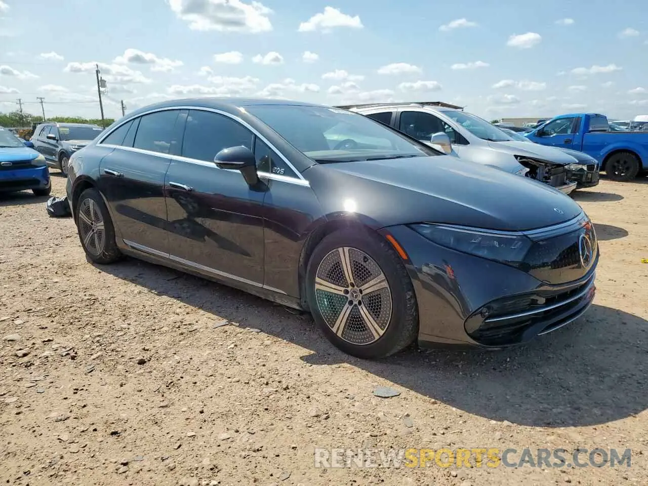 4 fotografías del automóvil dañado W1KCG2DB7NA013917 MERCEDES-BENZ EQS SEDAN 2022