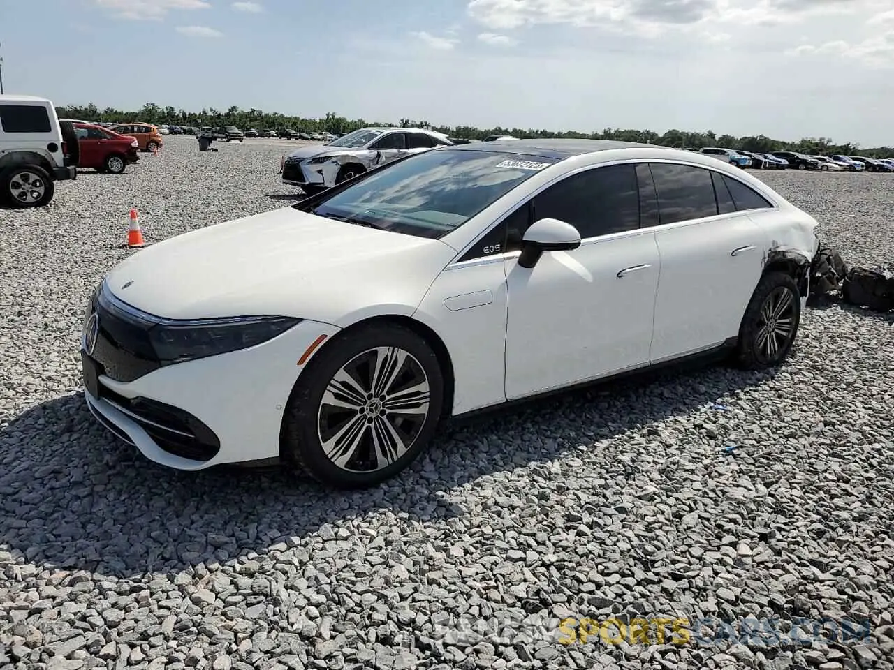 1 fotografías del automóvil dañado W1KCG2DB9NA005009 MERCEDES-BENZ EQS SEDAN 2022