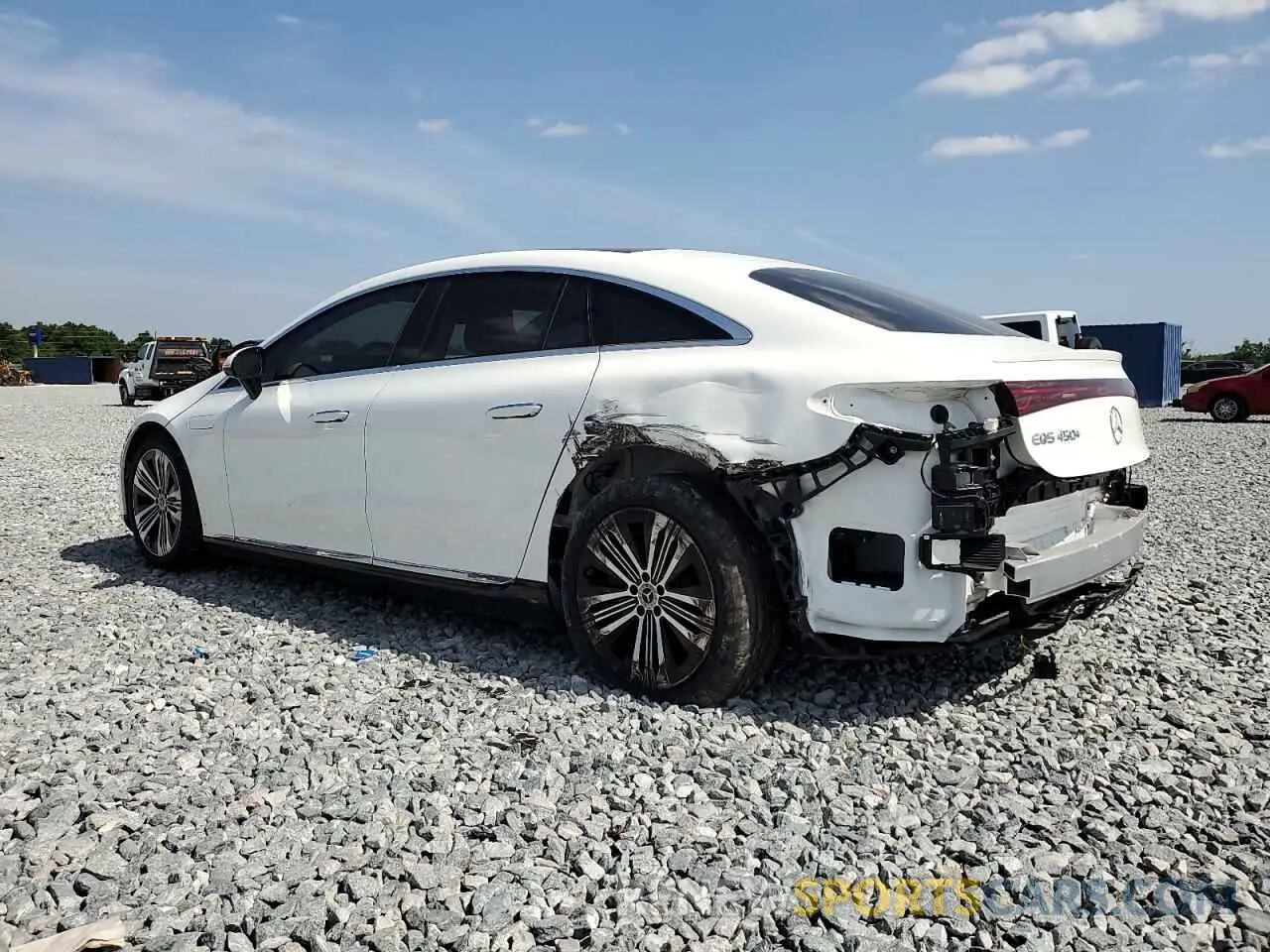 2 fotografías del automóvil dañado W1KCG2DB9NA005009 MERCEDES-BENZ EQS SEDAN 2022