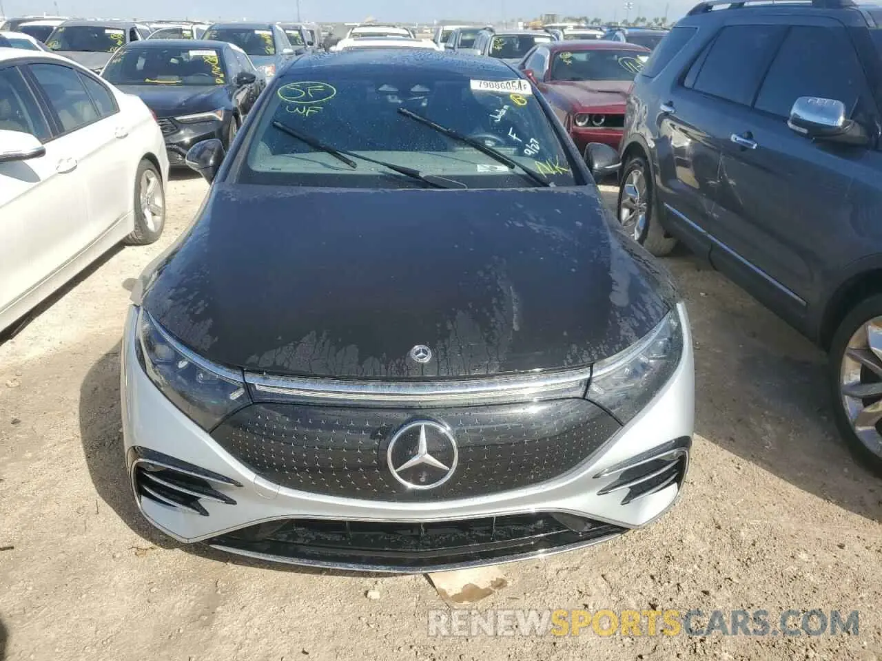 5 fotografías del automóvil dañado W1KCG2DB9NA005799 MERCEDES-BENZ EQS SEDAN 2022