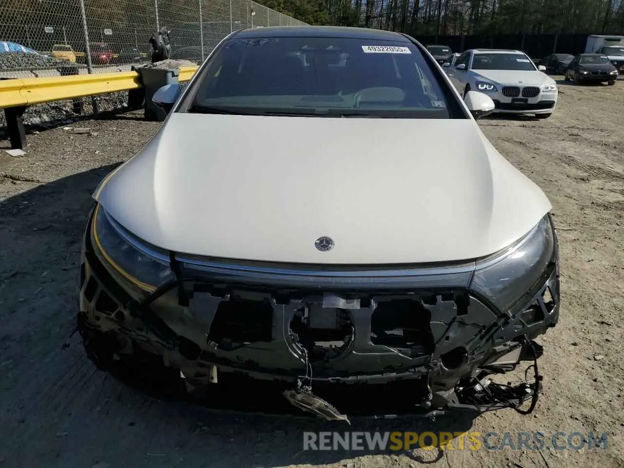 5 fotografías del automóvil dañado W1KCG4EB0NA020878 MERCEDES-BENZ EQS SEDAN 2022