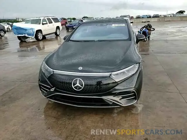 13 fotografías del automóvil dañado W1KCG4EB2NA018274 MERCEDES-BENZ EQS SEDAN 2022