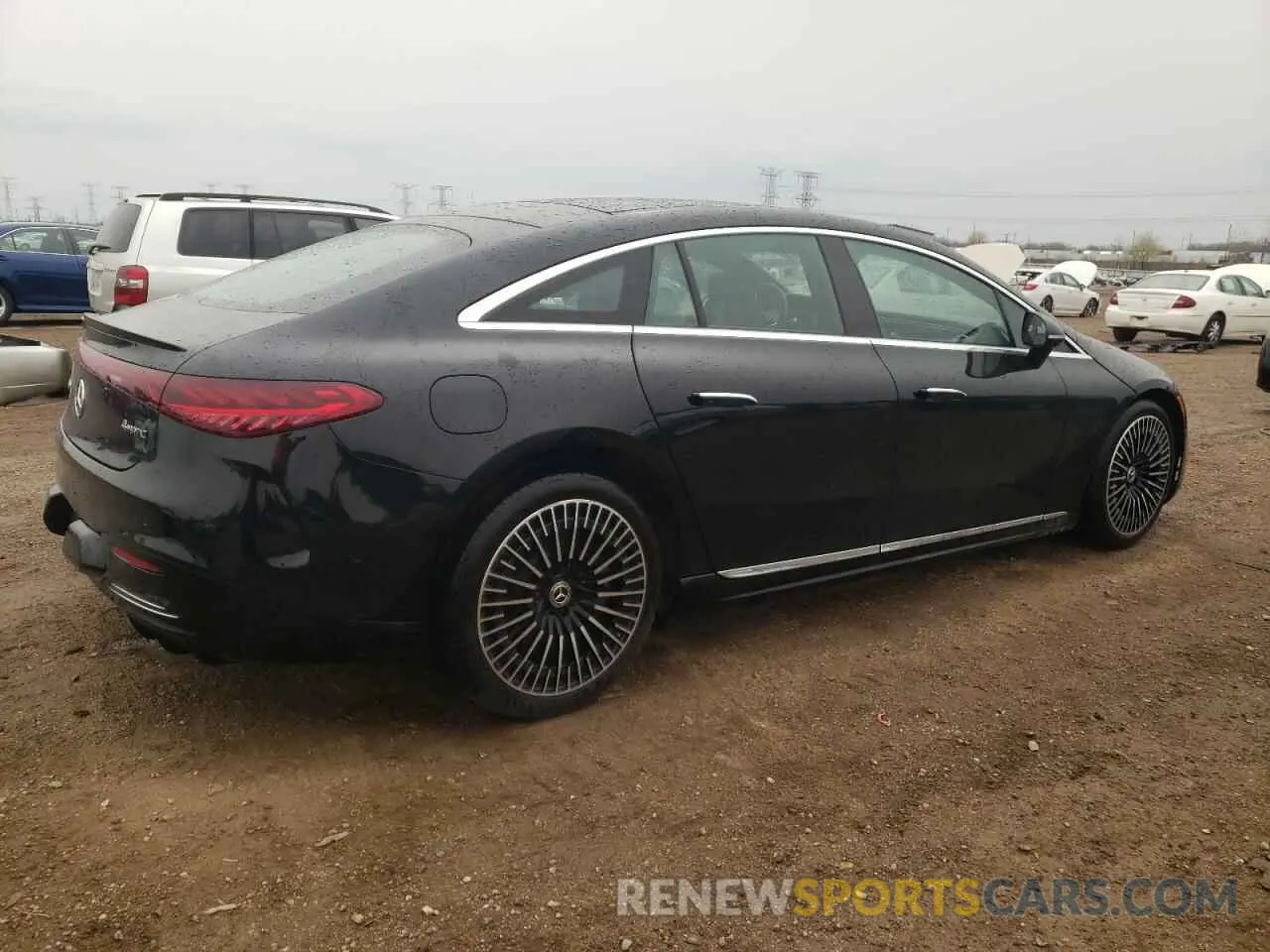 3 fotografías del automóvil dañado W1KCG4EB4NA020916 MERCEDES-BENZ EQS SEDAN 2022