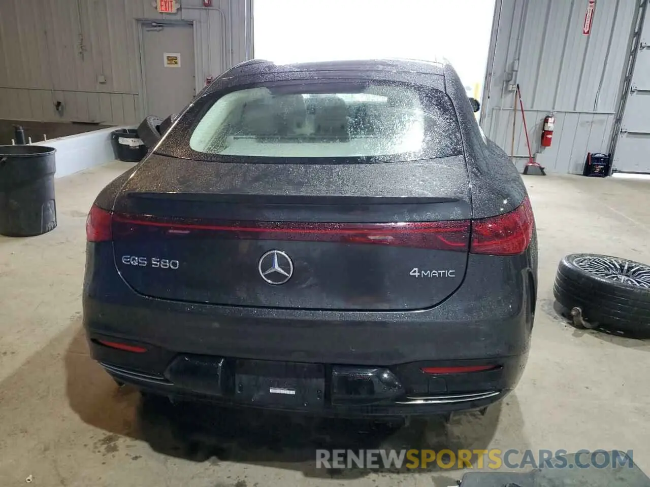 6 fotografías del automóvil dañado W1KCG4EB8NA017680 MERCEDES-BENZ EQS SEDAN 2022