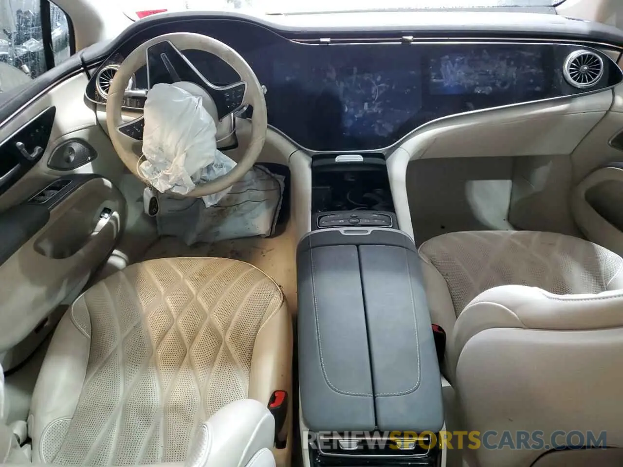 8 fotografías del automóvil dañado W1KCG4EB8NA017680 MERCEDES-BENZ EQS SEDAN 2022