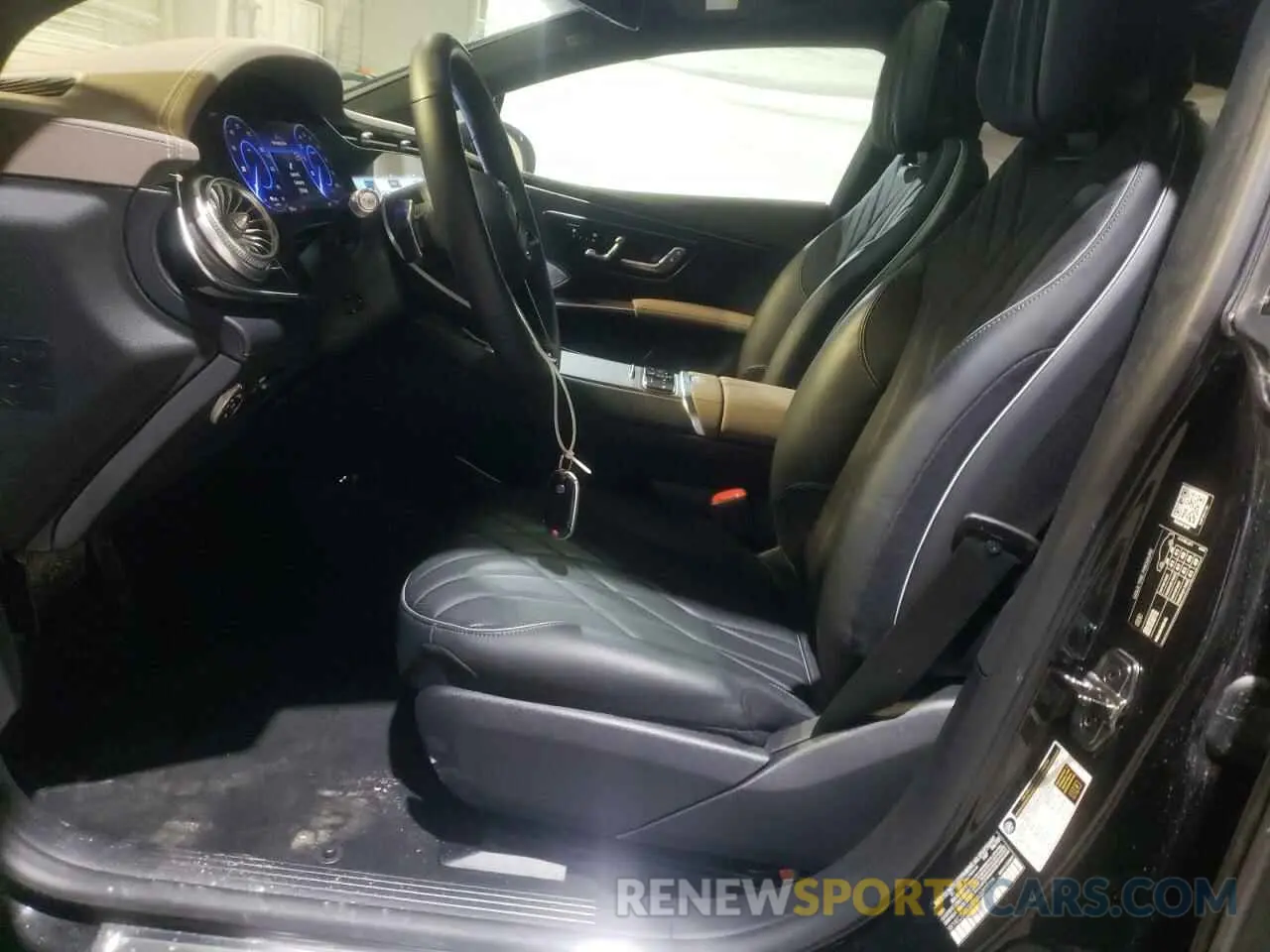 7 fotografías del automóvil dañado W1KCG4EB8NA020966 MERCEDES-BENZ EQS SEDAN 2022