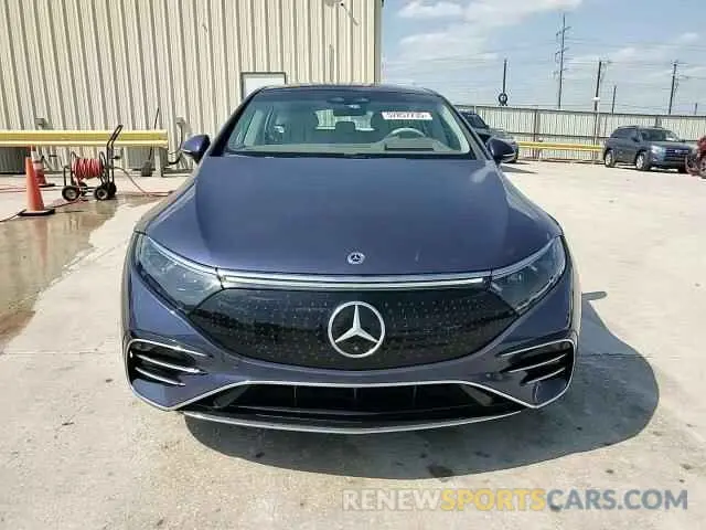 14 fotografías del automóvil dañado W1KCG4EB8NA021793 MERCEDES-BENZ EQS SEDAN 2022