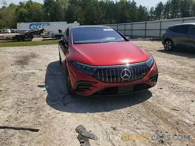 13 fotografías del automóvil dañado W1KCG5FB1NA009022 MERCEDES-BENZ EQS SEDAN 2022