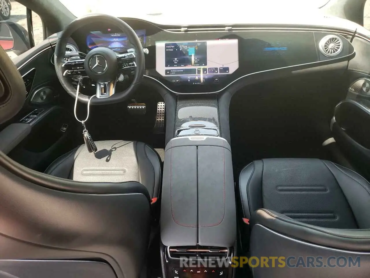 8 fotografías del automóvil dañado W1KCG5FB1NA009022 MERCEDES-BENZ EQS SEDAN 2022