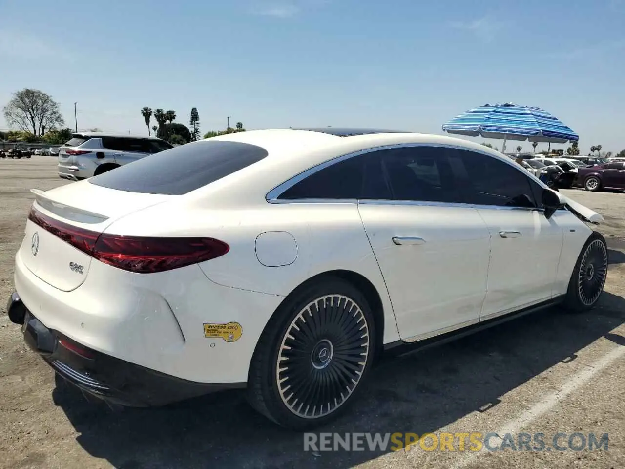3 fotografías del automóvil dañado W1KCG5FB9NA009947 MERCEDES-BENZ EQS SEDAN 2022
