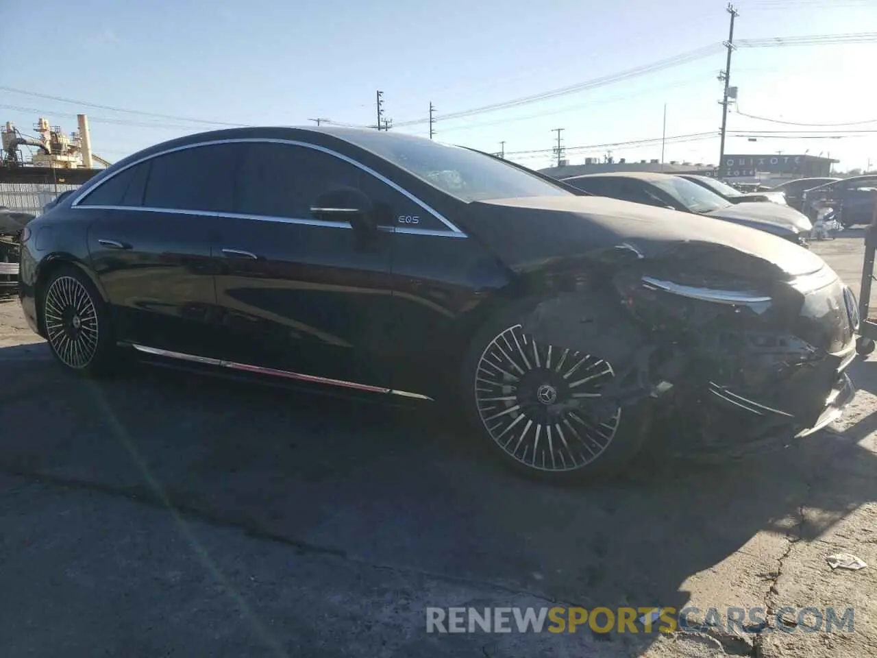 4 fotografías del automóvil dañado W1KCG2DB2PA033091 MERCEDES-BENZ EQS SEDAN 2023