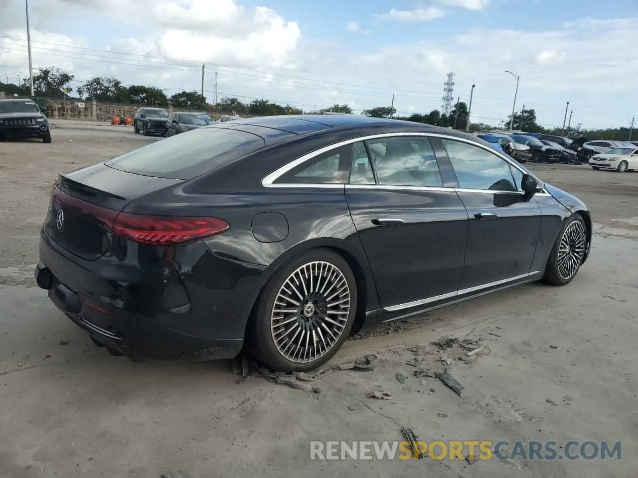 3 fotografías del automóvil dañado W1KCG2DB2PA034984 MERCEDES-BENZ EQS SEDAN 2023