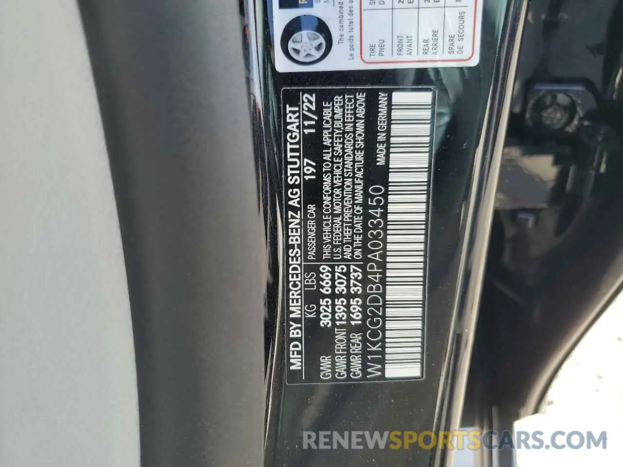 12 fotografías del automóvil dañado W1KCG2DB4PA033450 MERCEDES-BENZ EQS SEDAN 2023