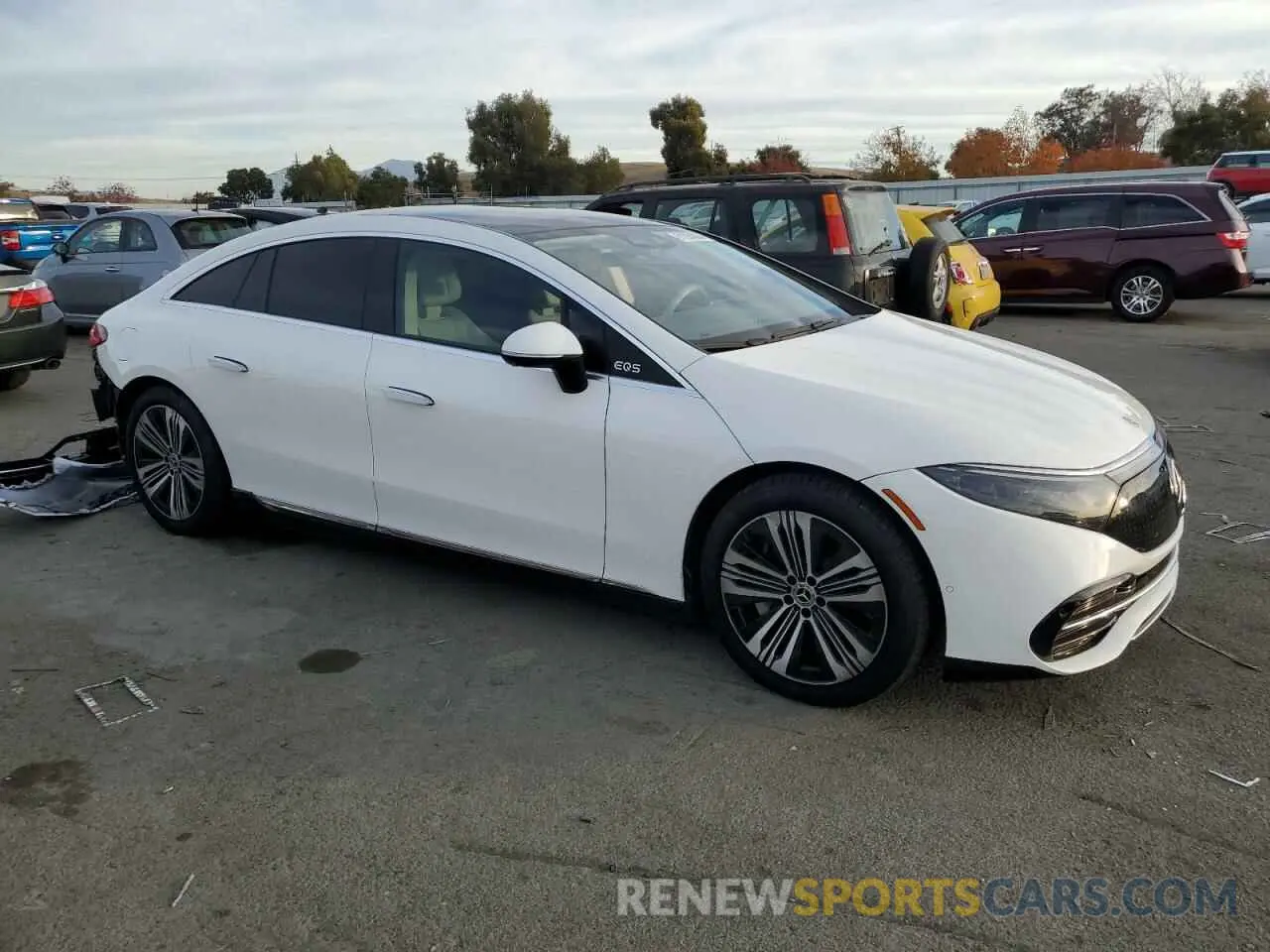 4 fotografías del automóvil dañado W1KCG2DB9PA035341 MERCEDES-BENZ EQS SEDAN 2023
