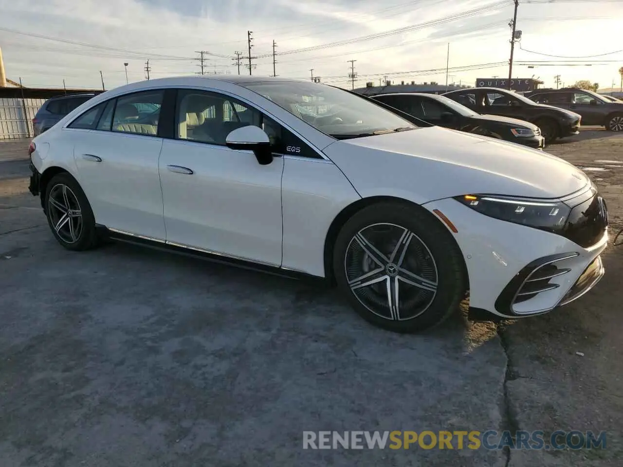 4 fotografías del automóvil dañado W1KCG2EB2PA042307 MERCEDES-BENZ EQS SEDAN 2023
