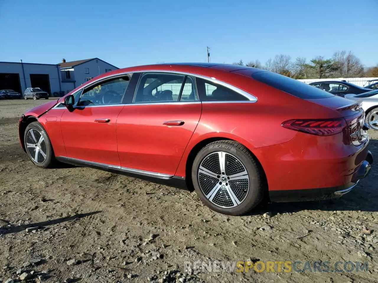 2 fotografías del automóvil dañado W1KCG2EB7PA034400 MERCEDES-BENZ EQS SEDAN 2023