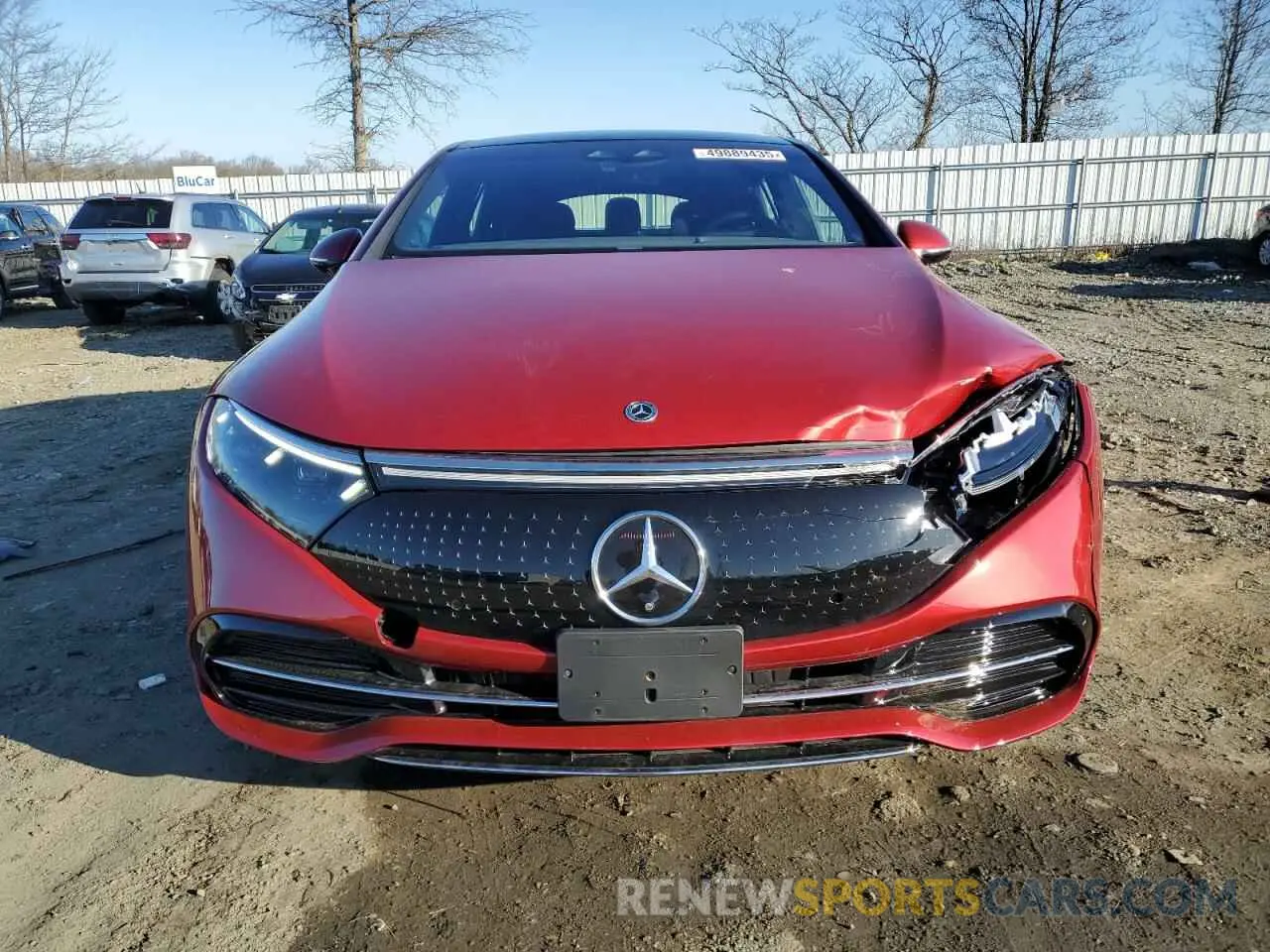 5 fotografías del automóvil dañado W1KCG2EB7PA034400 MERCEDES-BENZ EQS SEDAN 2023