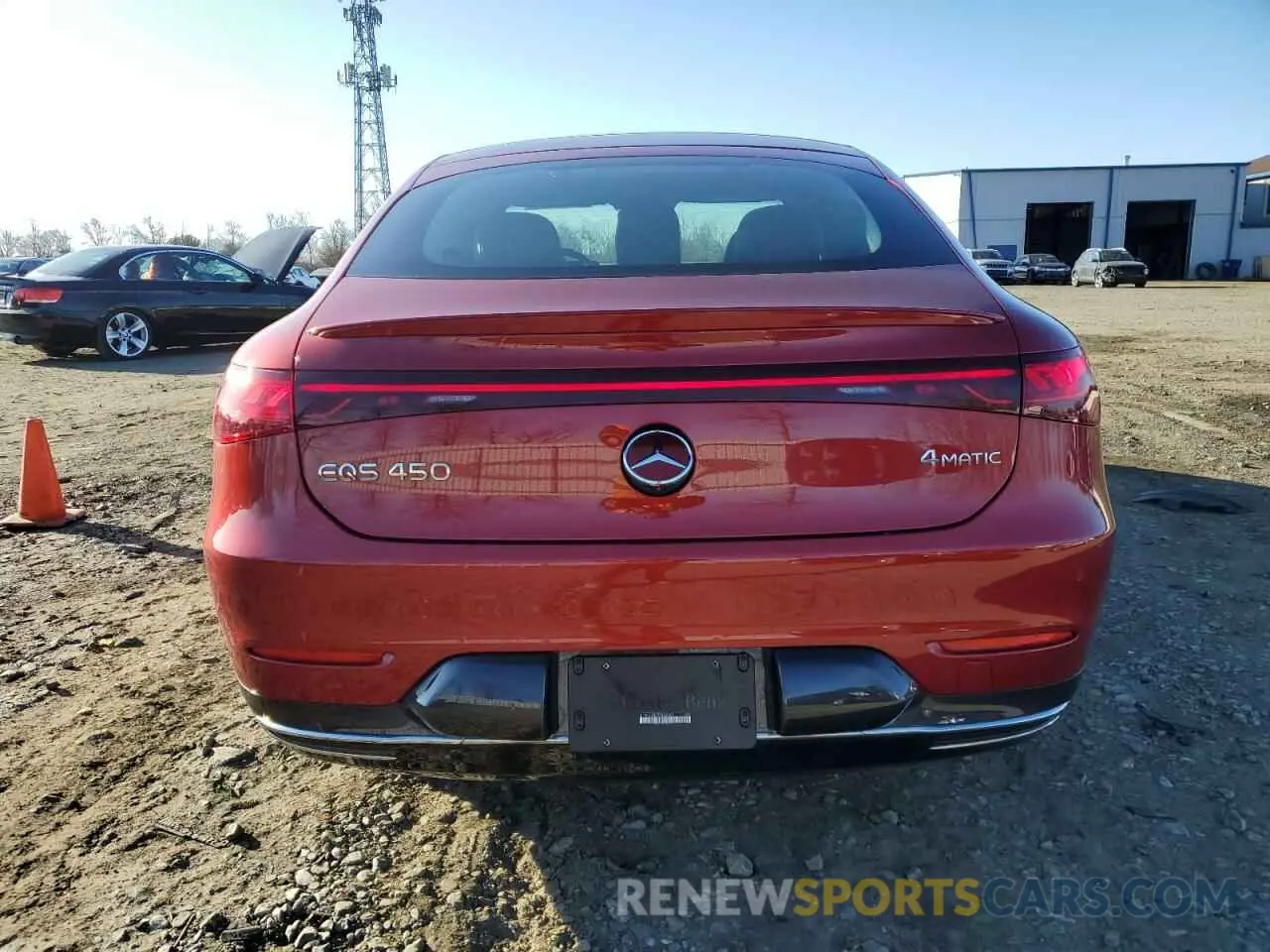 6 fotografías del automóvil dañado W1KCG2EB7PA034400 MERCEDES-BENZ EQS SEDAN 2023