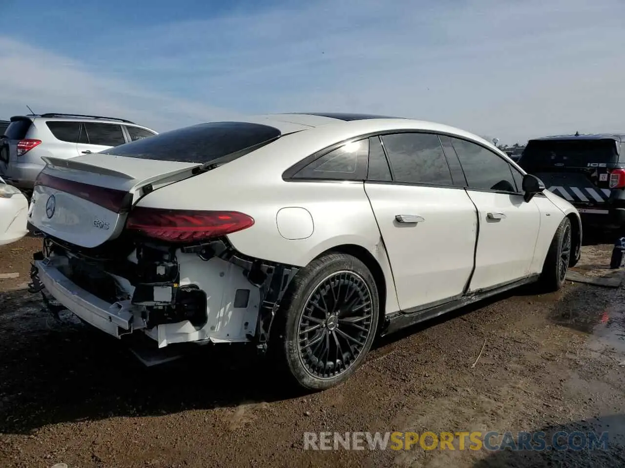 3 fotografías del automóvil dañado W1KCG5FB6PA038082 MERCEDES-BENZ EQS SEDAN 2023