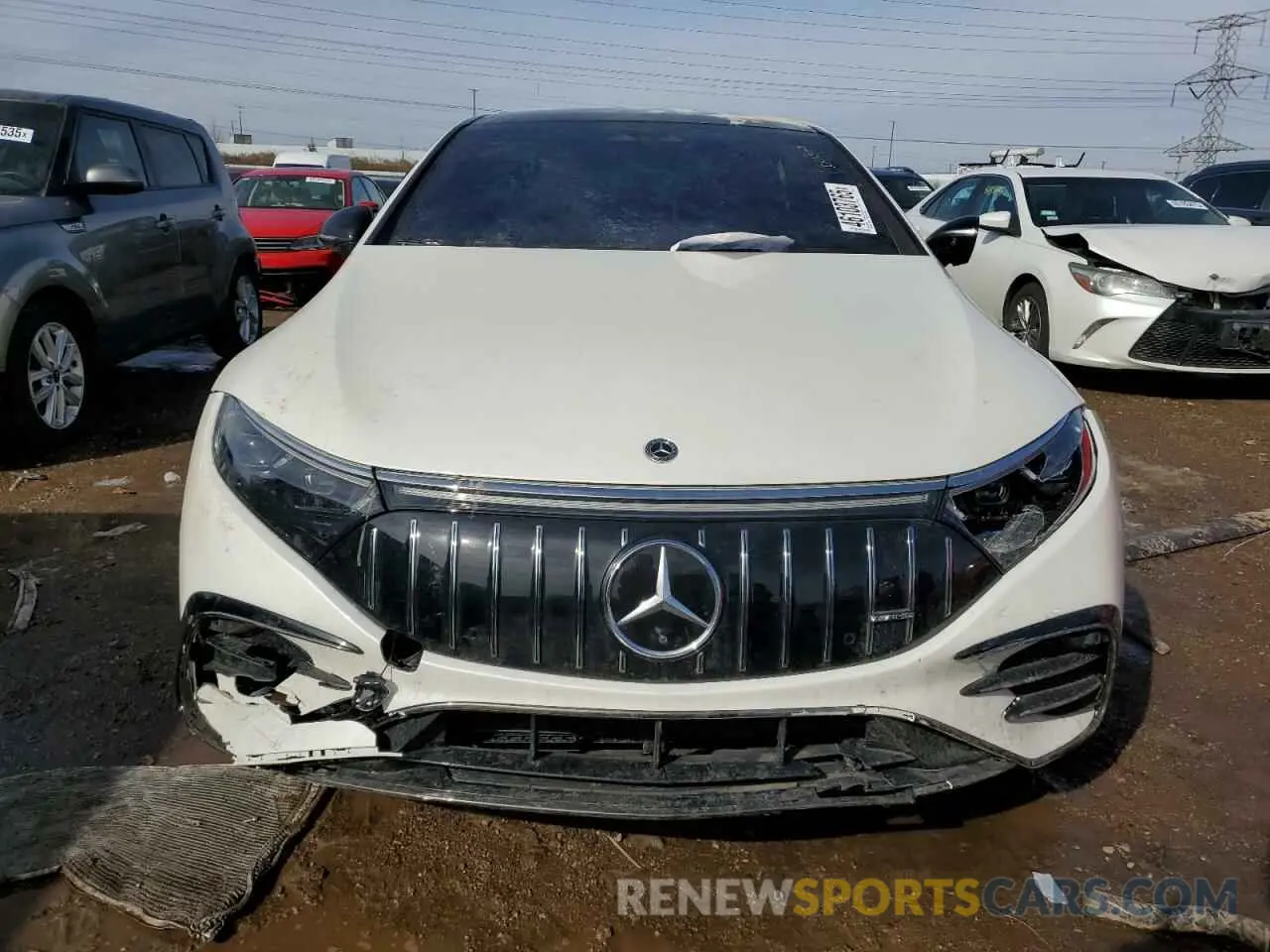 5 fotografías del automóvil dañado W1KCG5FB6PA038082 MERCEDES-BENZ EQS SEDAN 2023
