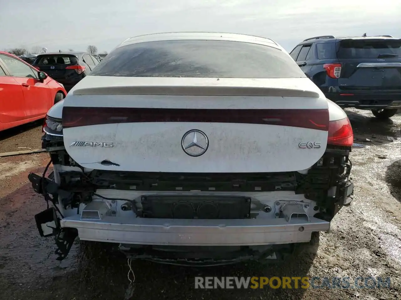 6 fotografías del automóvil dañado W1KCG5FB6PA038082 MERCEDES-BENZ EQS SEDAN 2023