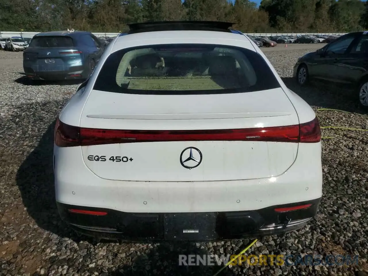 6 fotografías del automóvil dañado W1KCG2DB1RA046692 MERCEDES-BENZ EQS SEDAN 2024