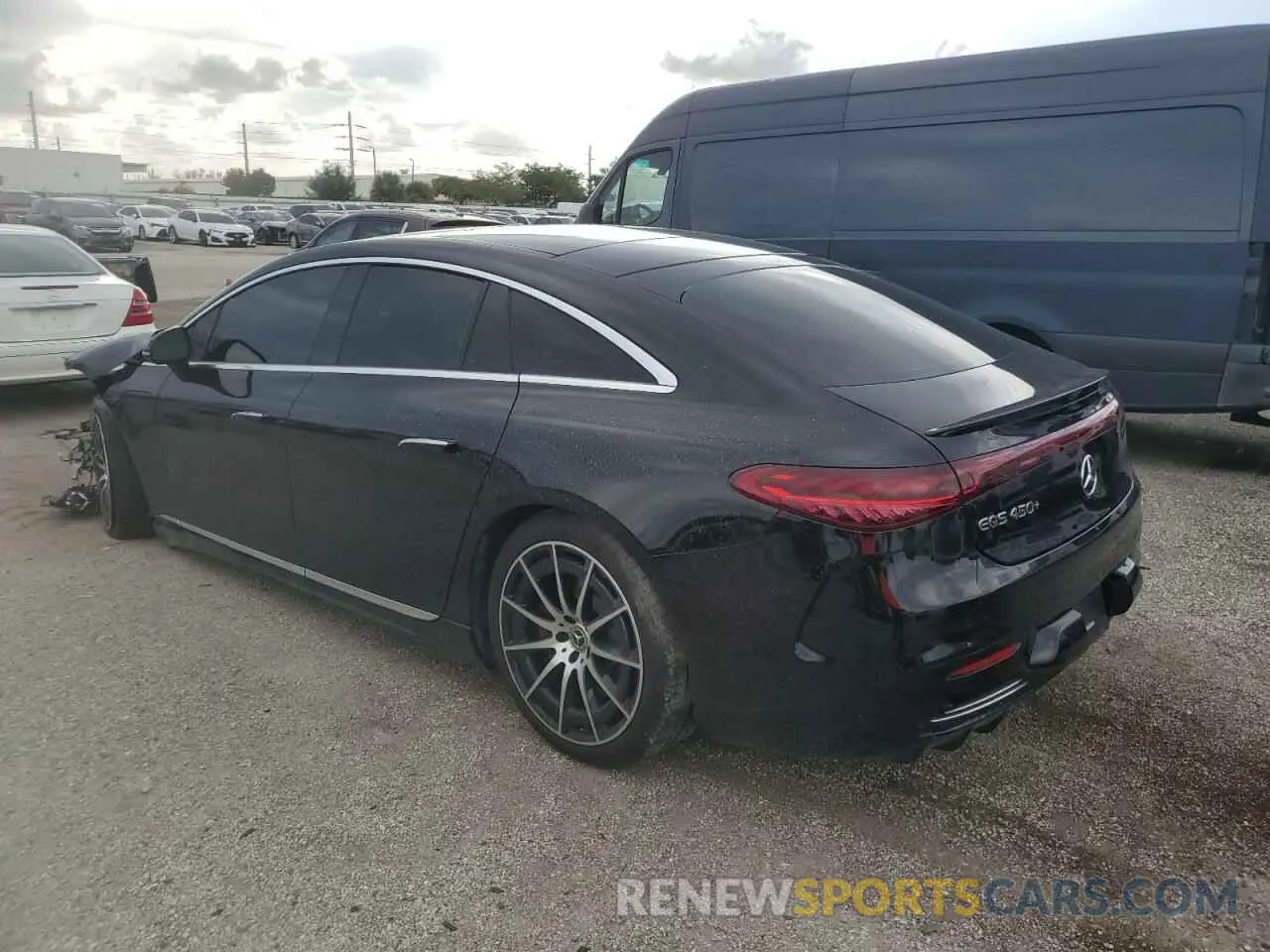 2 fotografías del automóvil dañado W1KCG2DB7RA048382 MERCEDES-BENZ EQS SEDAN 2024