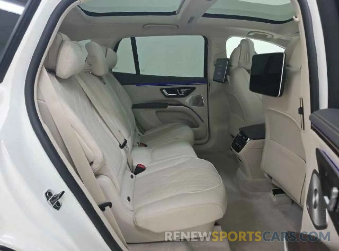 6 fotografías del automóvil dañado 4JGDM4EB4PA008819 MERCEDES-BENZ EQS SUV 58 2023