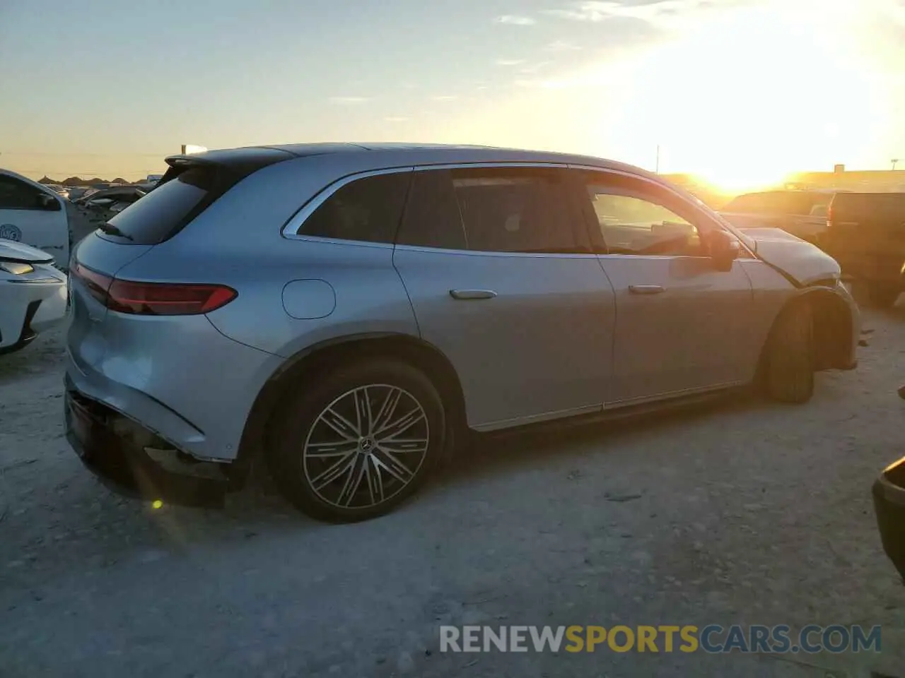 3 fotografías del automóvil dañado 4JGDM4EB5PA003130 MERCEDES-BENZ EQS SUV 58 2023