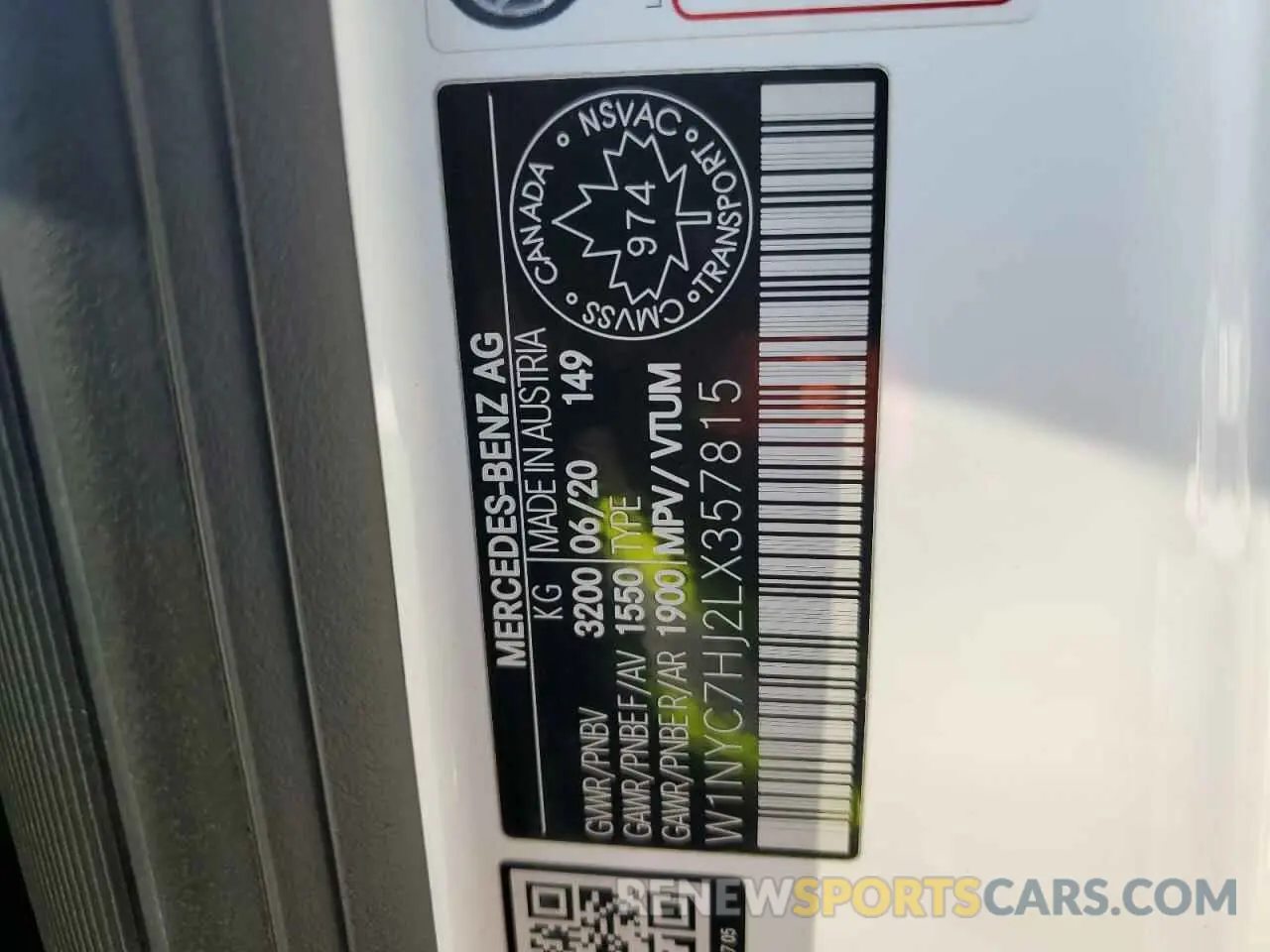 13 fotografías del automóvil dañado W1NYC7HJ2LX357815 MERCEDES-BENZ G-CLASS 2020