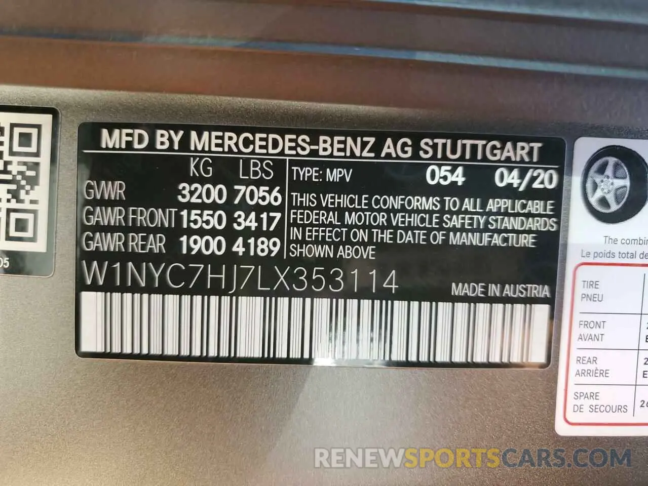 14 fotografías del automóvil dañado W1NYC7HJ7LX353114 MERCEDES-BENZ G-CLASS 2020