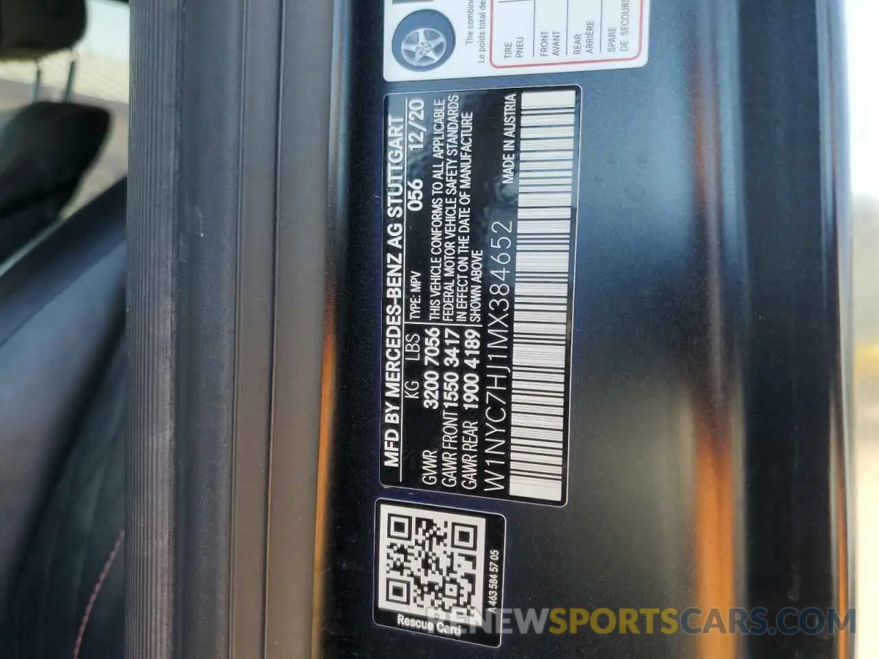 13 fotografías del automóvil dañado W1NYC7HJ1MX384652 MERCEDES-BENZ G-CLASS 2021