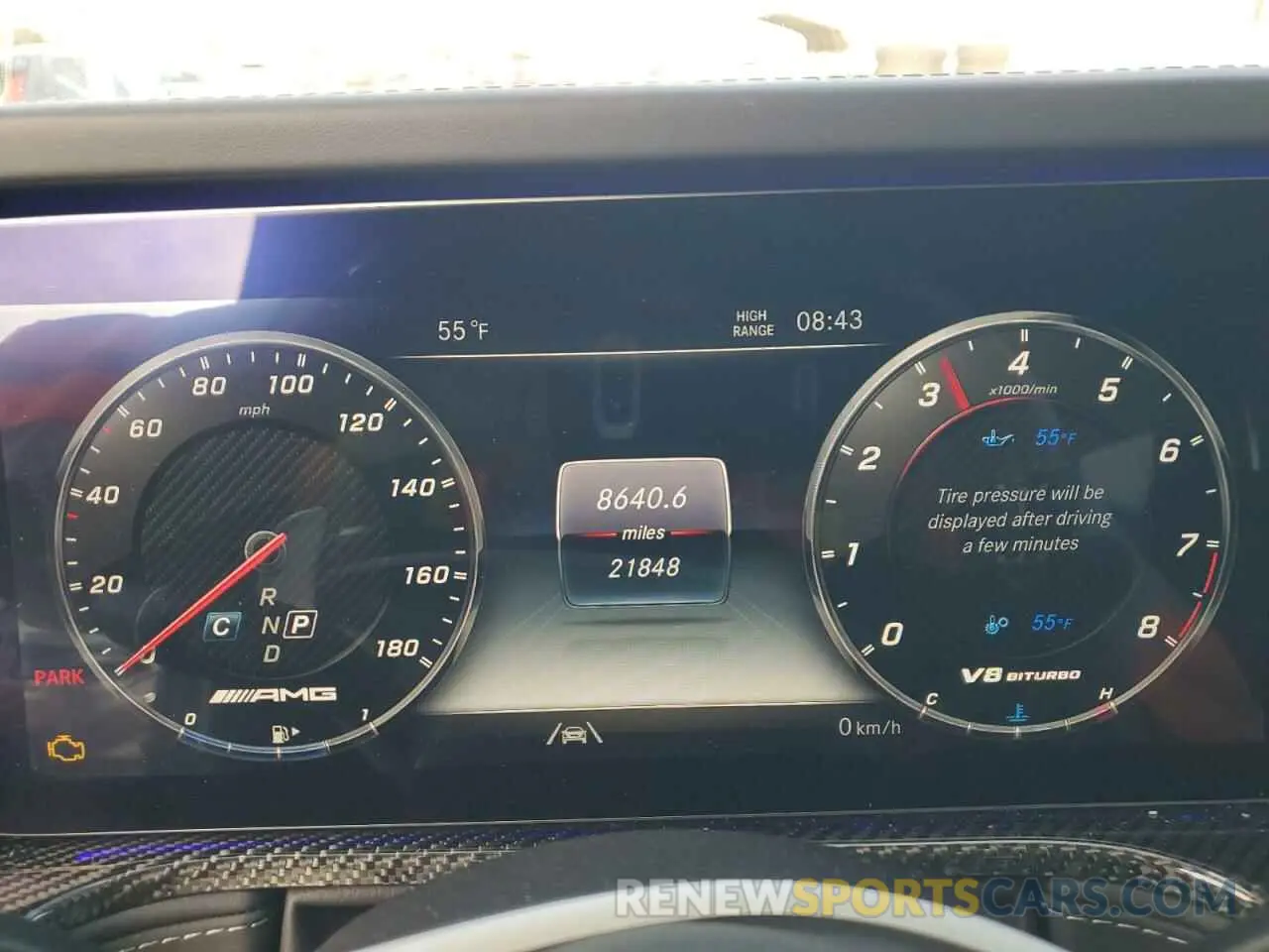 9 fotografías del automóvil dañado W1NYC7HJ2MX422289 MERCEDES-BENZ G-CLASS 2021